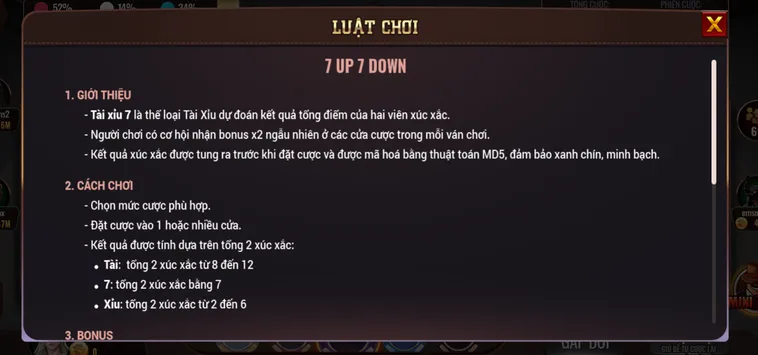 Trải Nghiệm Siêu Phẩm Cá Cược 7 Up Down Tại BomWin Đỉnh Cao Nhất