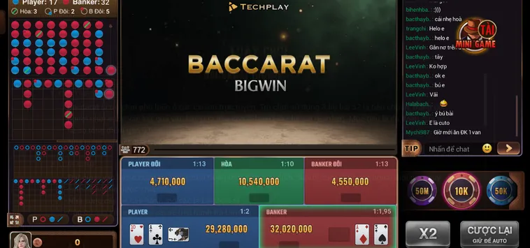 Đẳng Cấp Đỉnh Cao Baccarat BigWin Tại BomWin Sân Chơi Của Những Cao Thủ