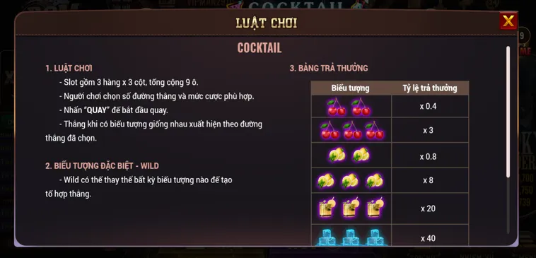 Chinh Phục Thế Giới Rực Rỡ Cùng Slot Game Cocktail Tại BomWin Đẳng Cấp
