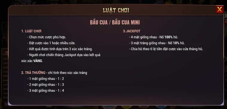 Khám Phá Thế Giới Mini Bầu Cua Tại BomWin Với Cơ Hội Nhân Thưởng Khủng