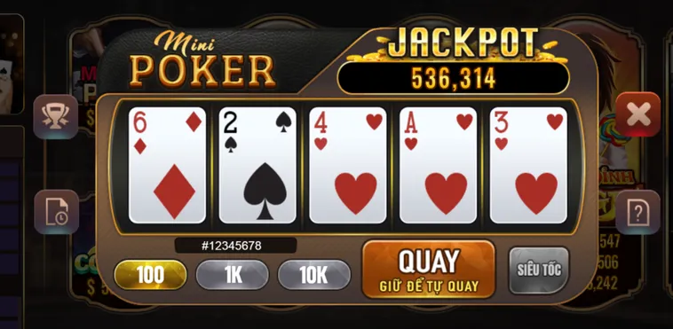 Chinh Phục Đỉnh Cao Slot Game Mini Poker Tại BomWin Với Giải Thưởng Khổng Lồ