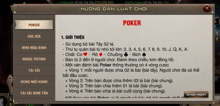 Khám Phá Thế Giới Đấu Trí Poker Tại BomWin Với Đẳng Cấp Thượng Lưu