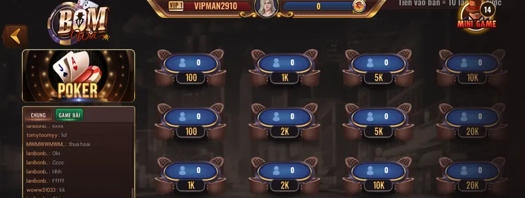 Khám Phá Thế Giới Đấu Trí Poker Tại BomWin Với Đẳng Cấp Thượng Lưu