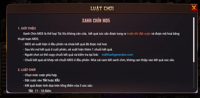 Chinh Phục Công Nghệ Tài Xỉu MD5 Tại BomWin Với Độ Minh Bạch Tuyệt Đối