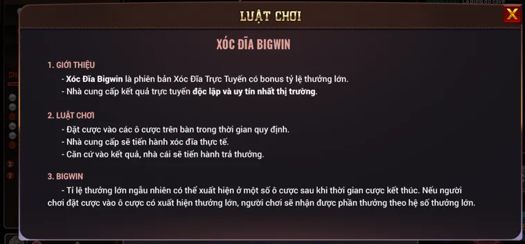 Trải Nghiệm Đỉnh Cao Xóc Đĩa BigWin Tại BomWin Sân Chơi Dành Cho Những Người Chiến Thắng